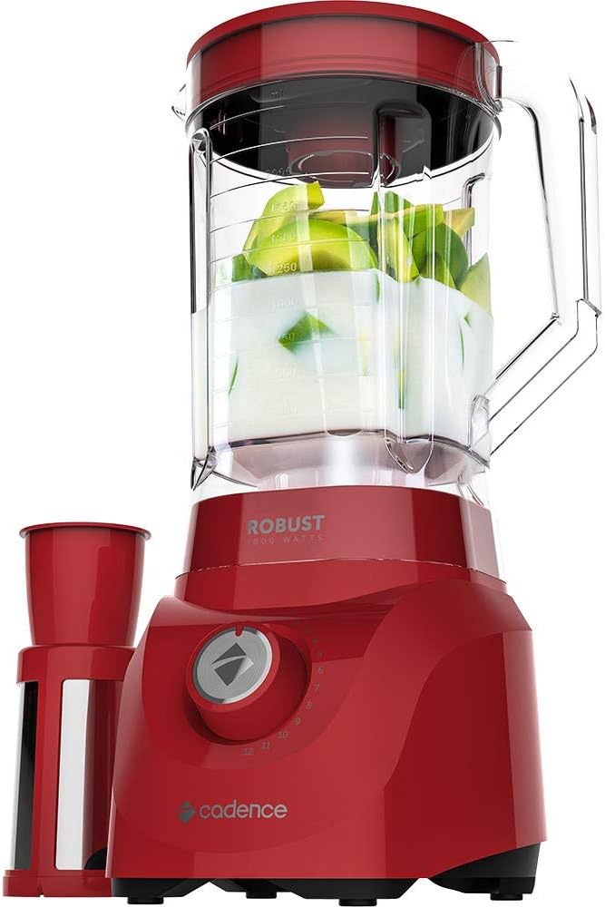 Liquidificador Robust, Vermelho, 110v, Cadence - Liquidificador melhor custo benefício