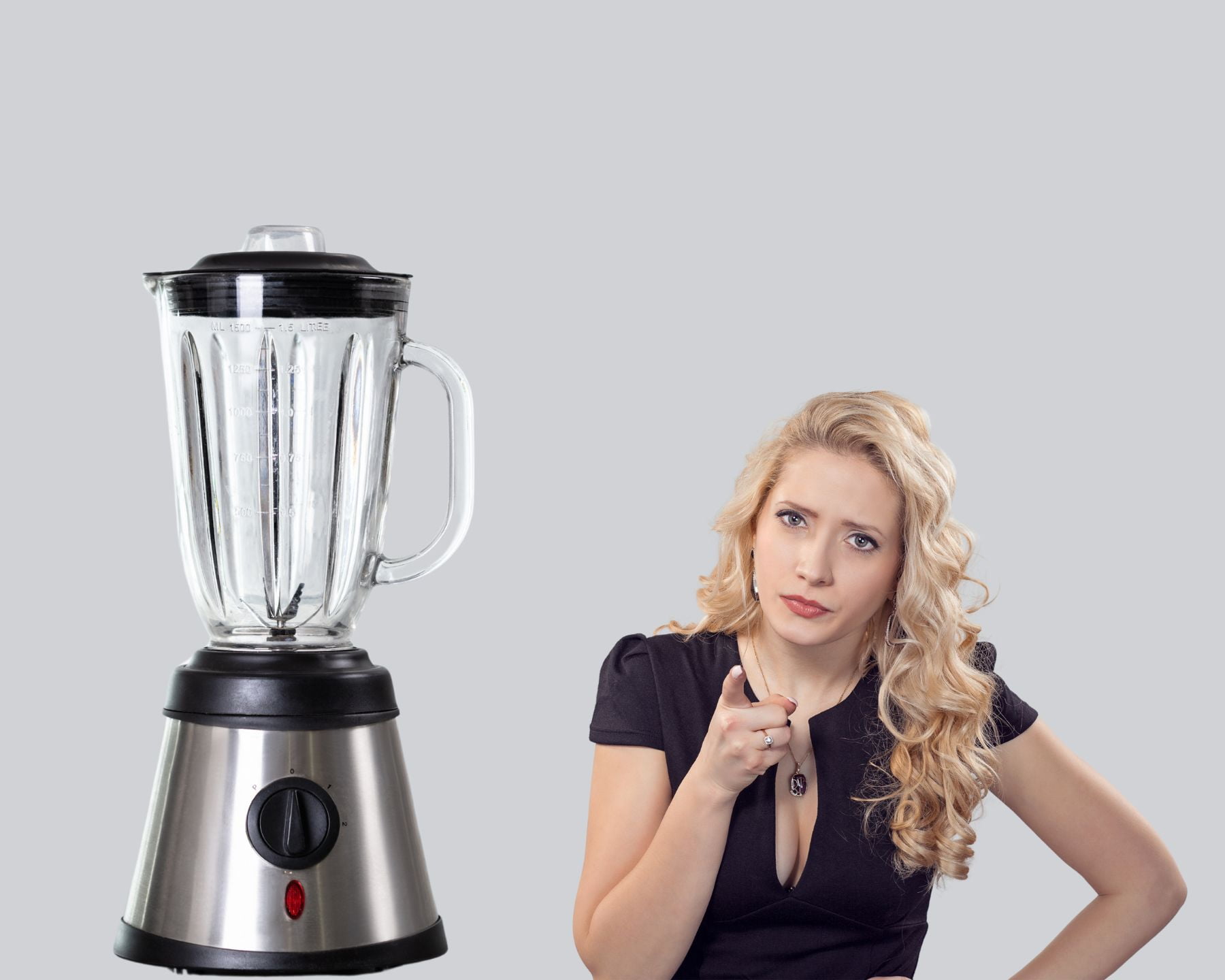 Liquidificador potente e silencioso com timer