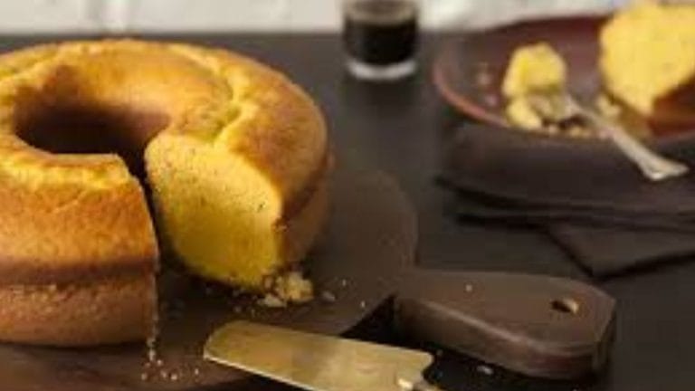 Bolo de fubá no liquidificador
