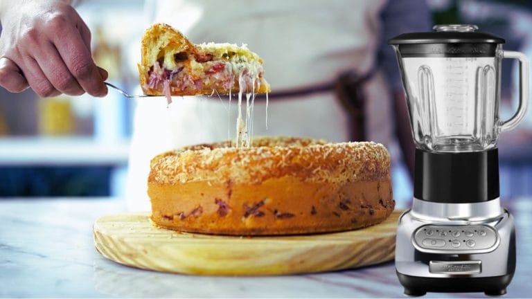 Torta de frango de liquidificador